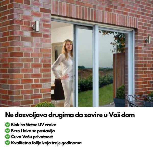 Folija za stakla za privatnost i odbranu od UV Zraka