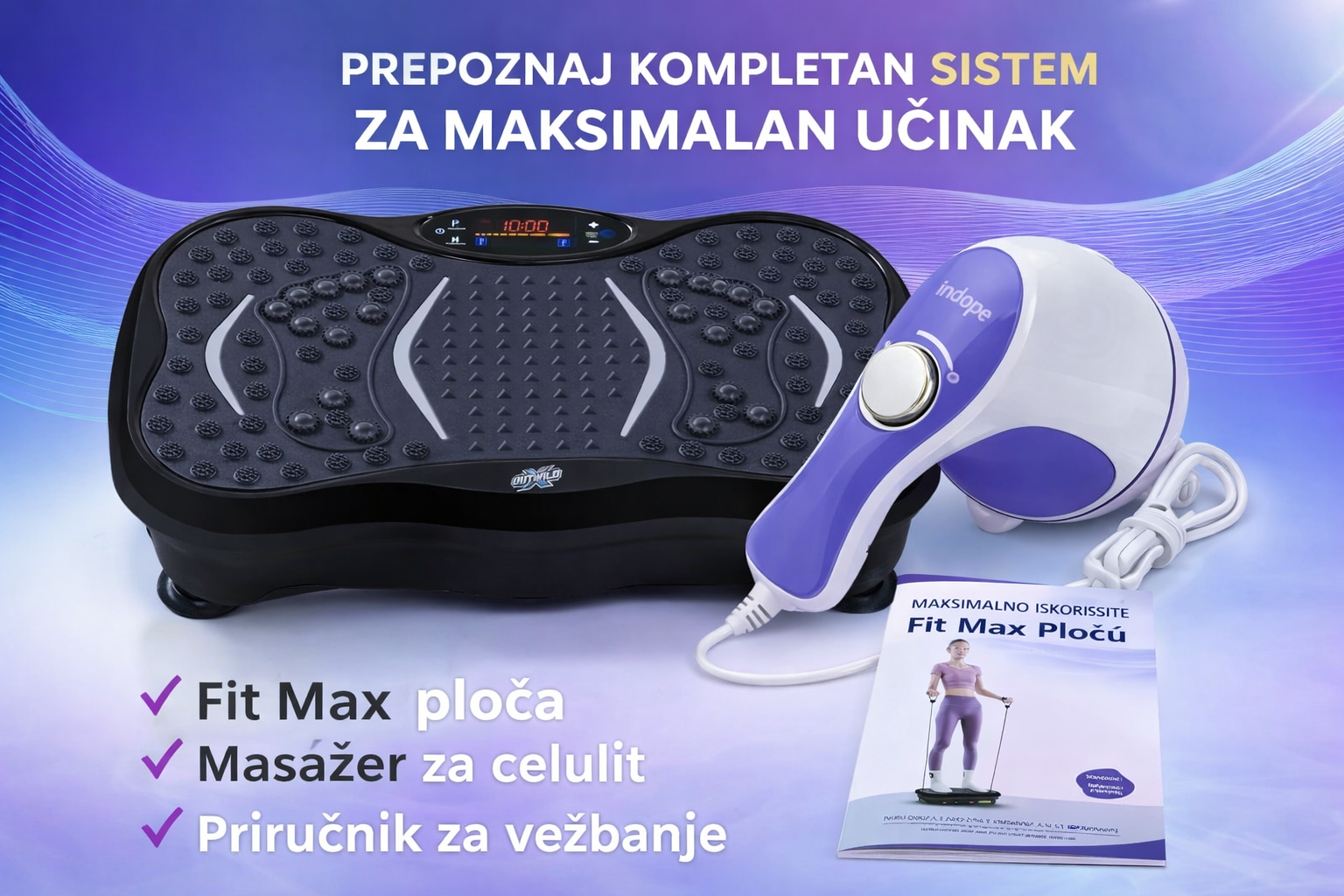 Fit Max 4D Vibraciona platforma za mršavljenje
