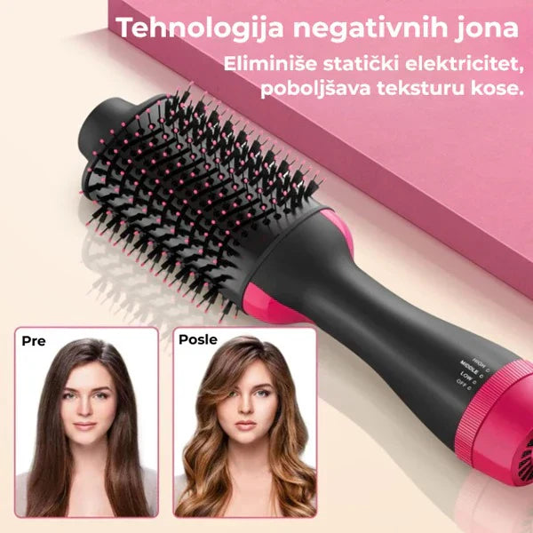 Četka za sušenje i oblikovanje kose 3u1
