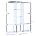 Platneni ormar za garderobu 130x45x175 cm